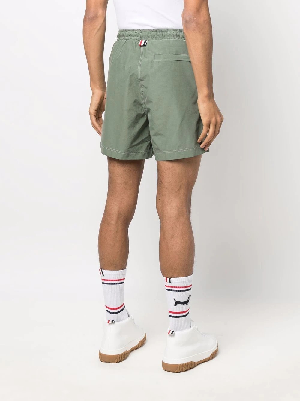 grosgrain-tab track shorts - 4