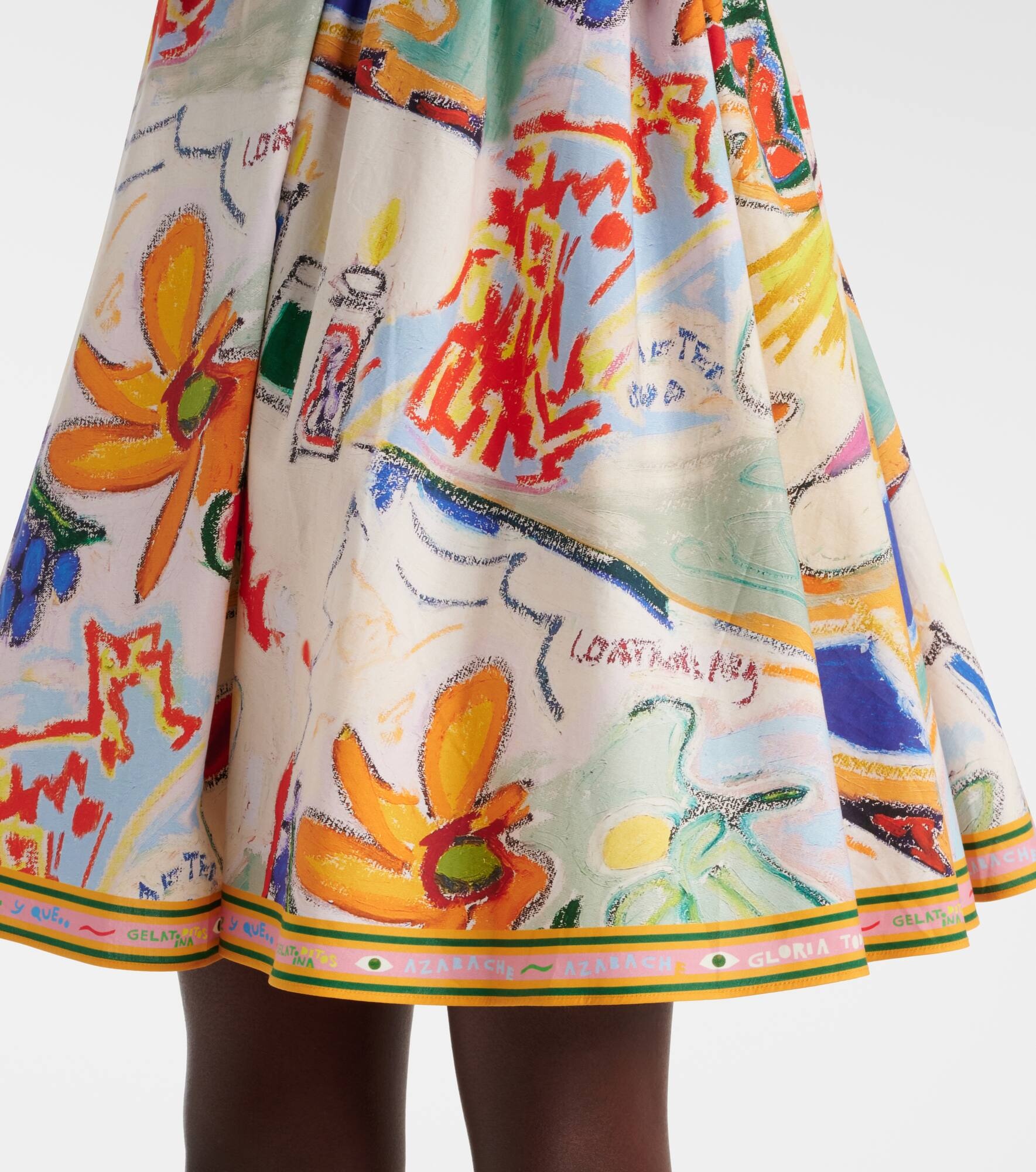 La Charrasca printed cotton minidress - 5