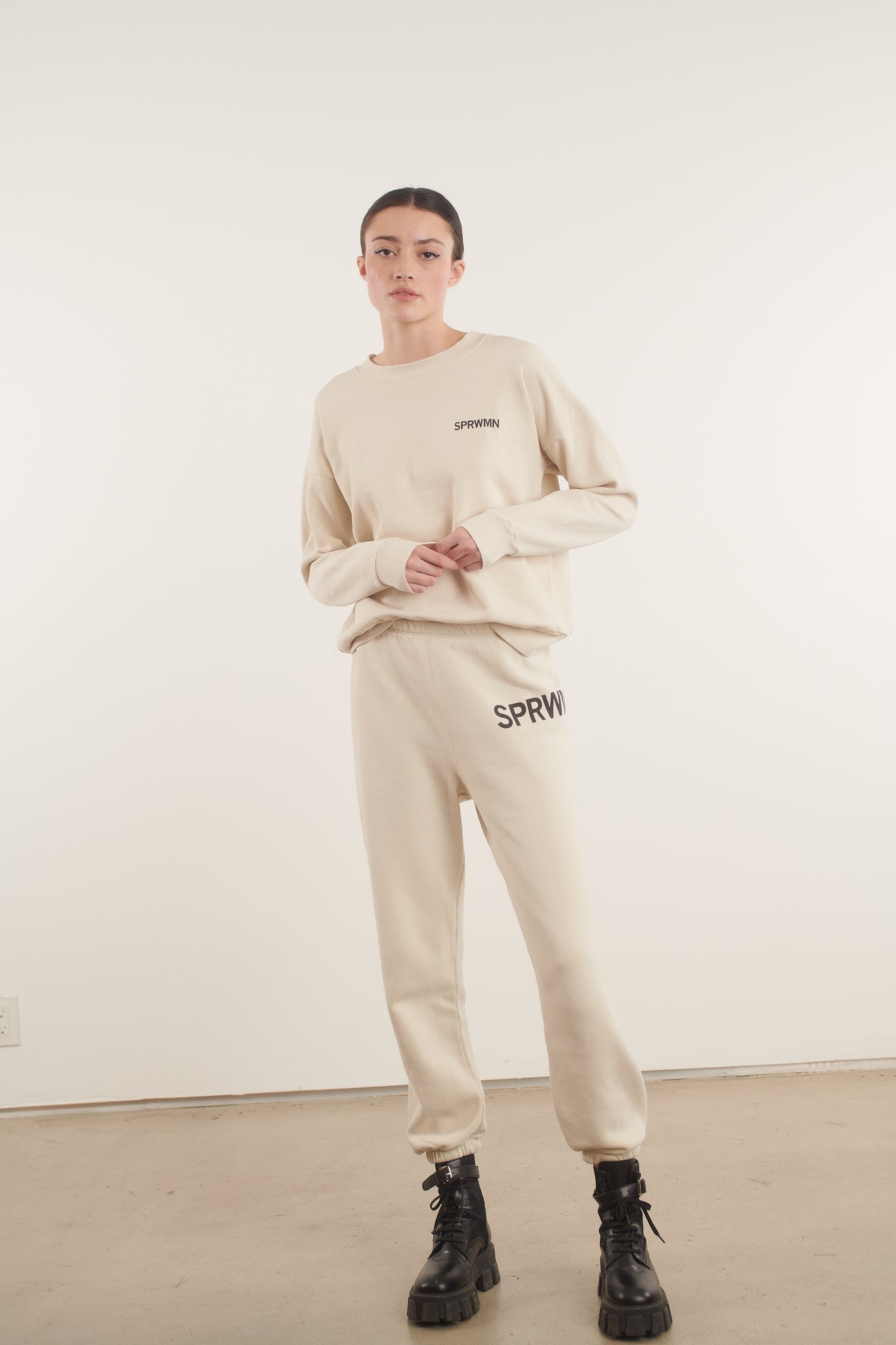 VINTAGE WHITE SMALL LOGO SWEATPANTS - 4