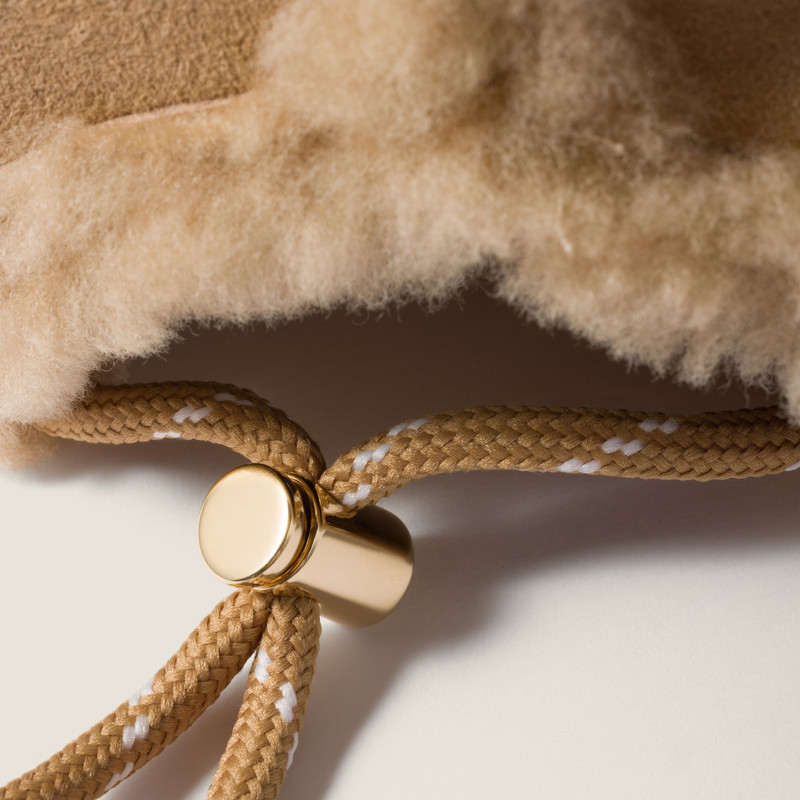 Shearling baseball cap 3