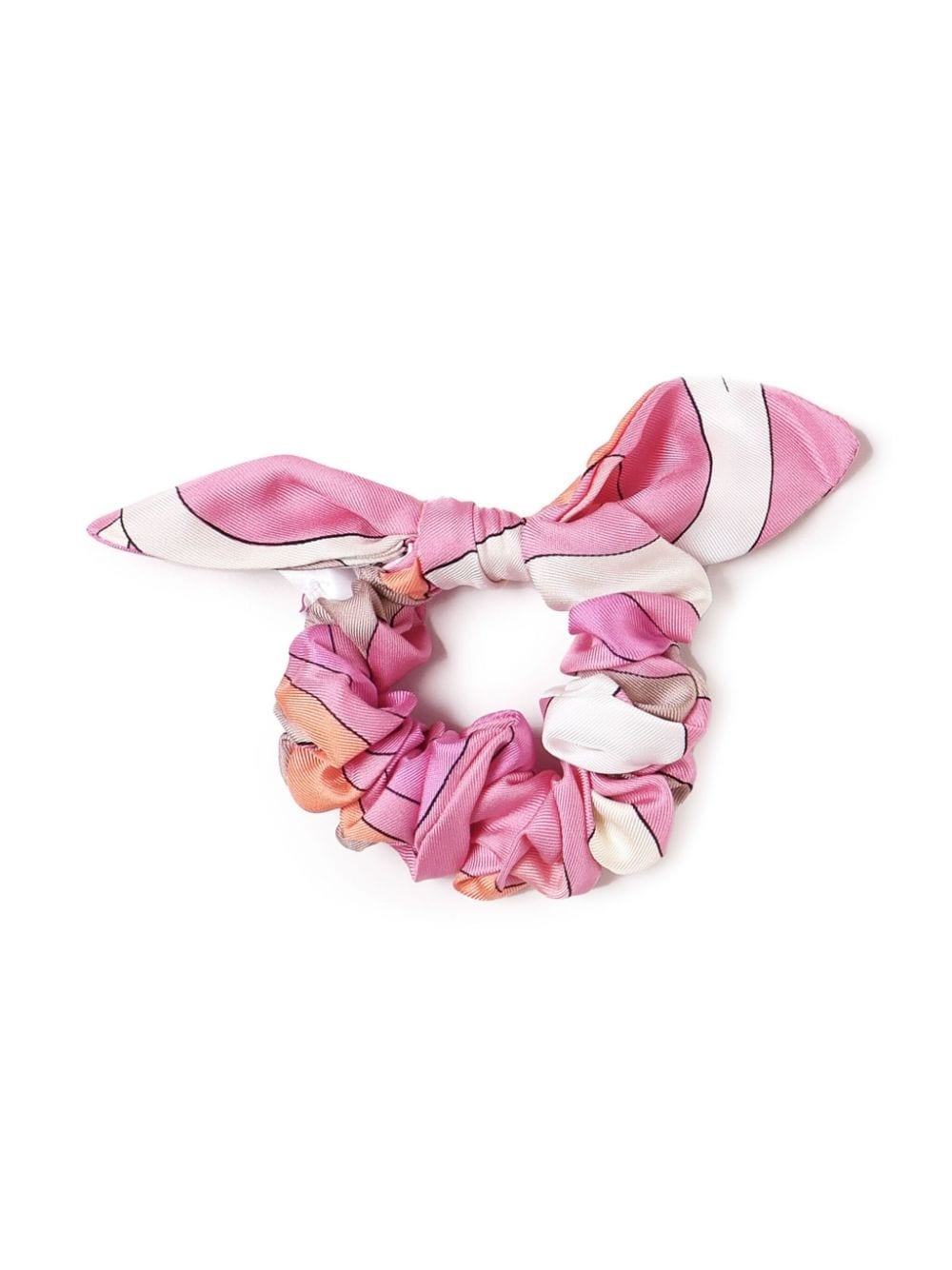 Iride-print silk hair tie - 2