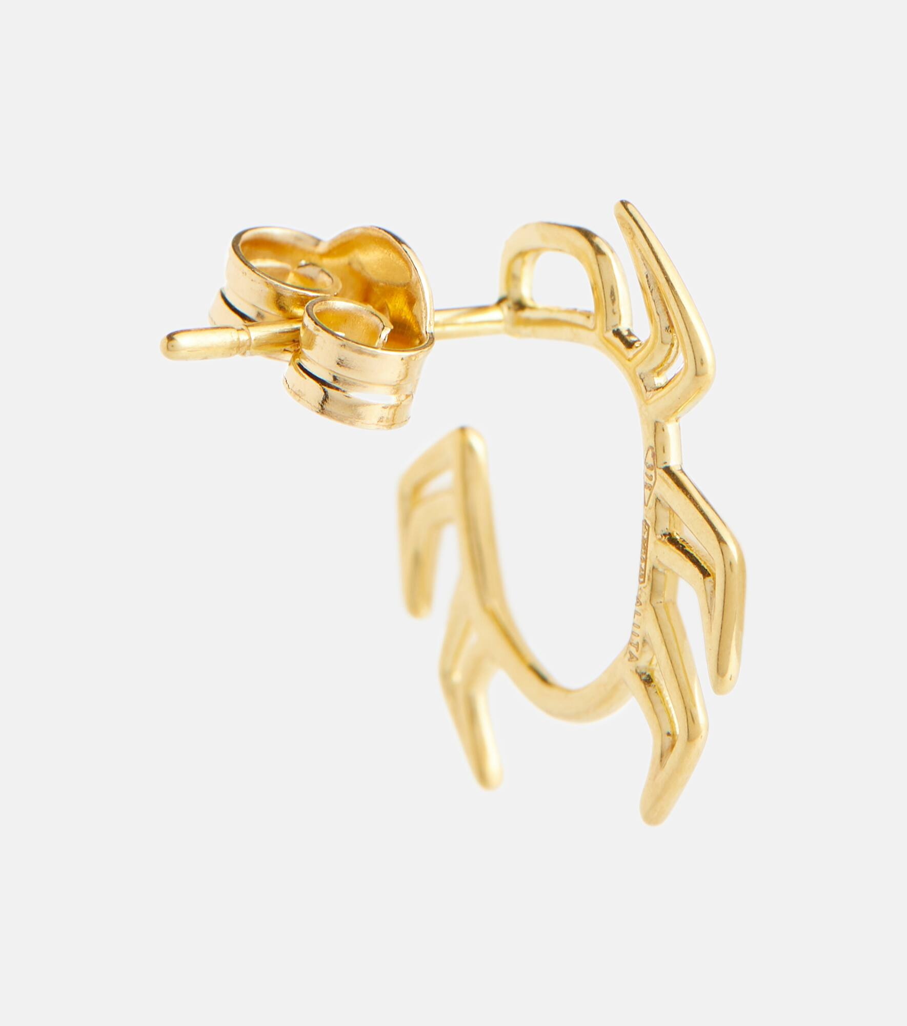 Escarabjo 9kt gold earrings - 5
