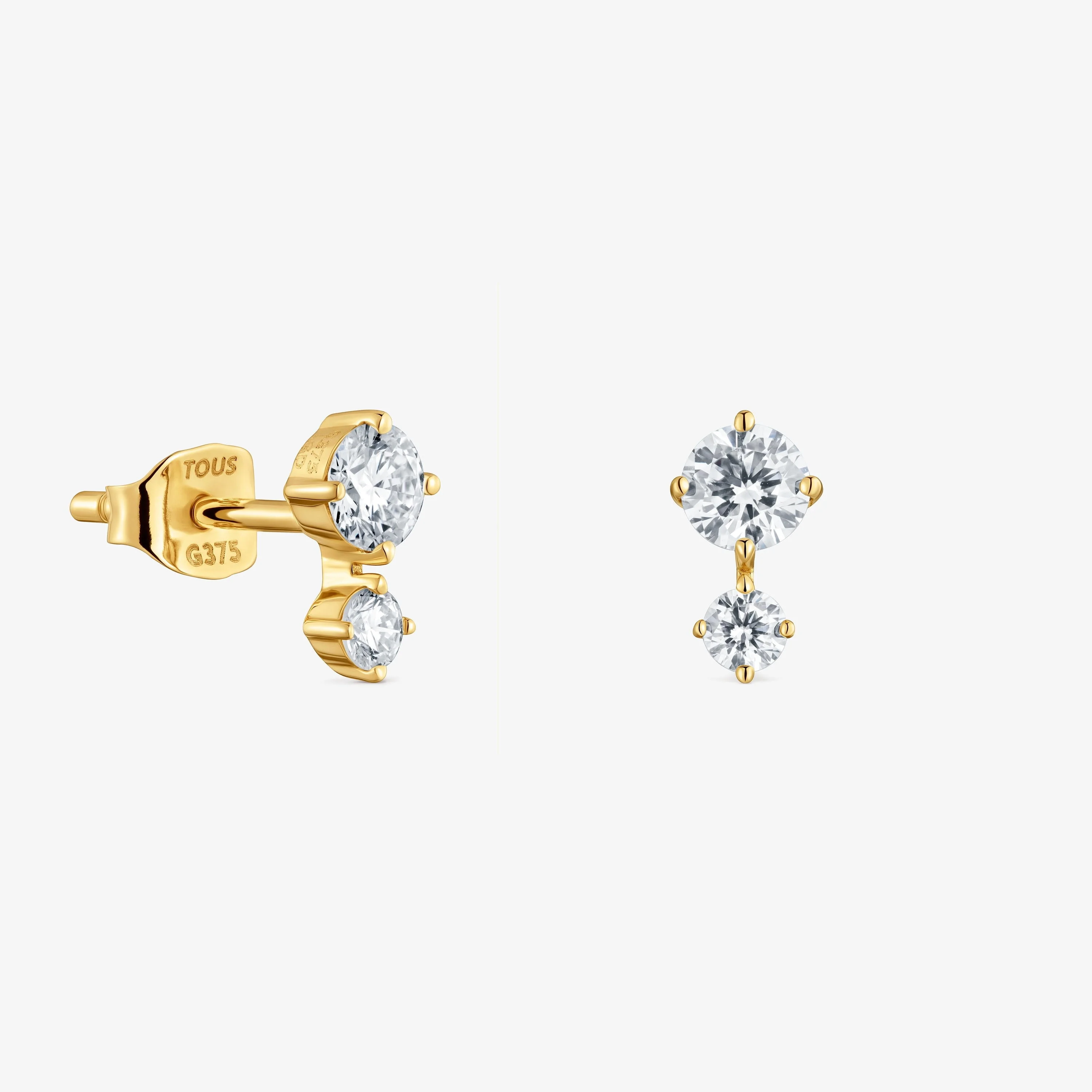 9kt gold and lab-grown diamond Earrings TOUS Irisé LGD - 1
