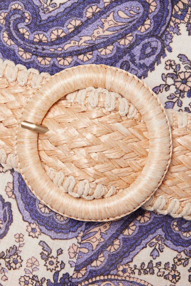 Devi strapless belted linen jumpsuit 4