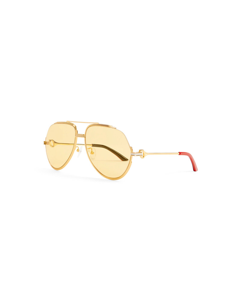 Yellow & Gold The Albán Sunglasses | Casablanca Paris 1