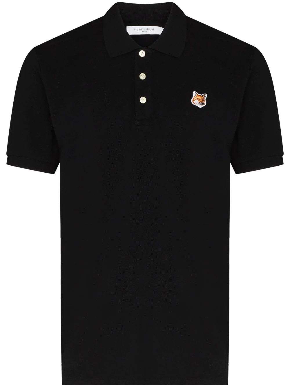 fox-patch polo shirt - 1