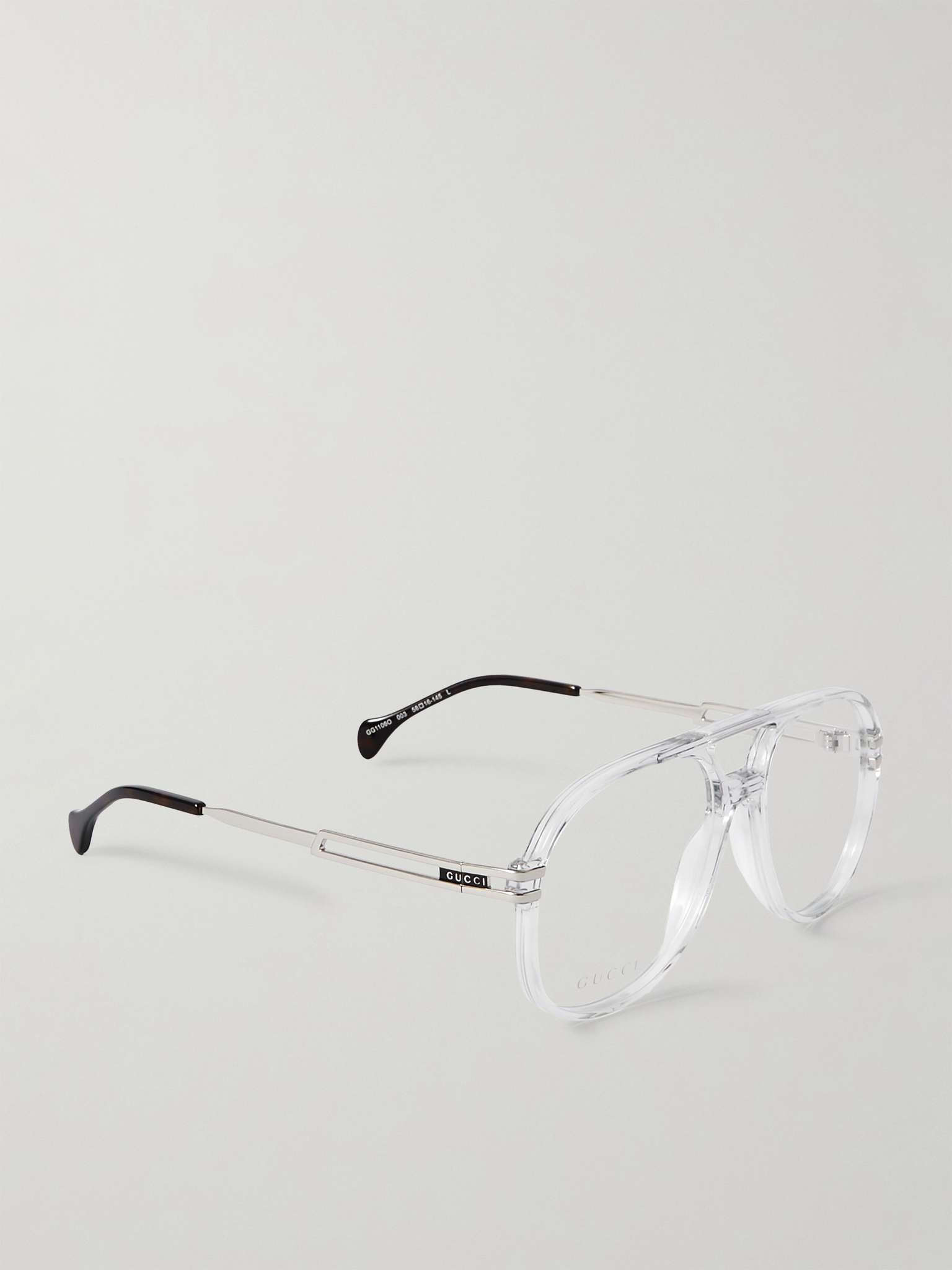 Aviator-Style Acetate and Gold-Tone Optical Glasses - 3