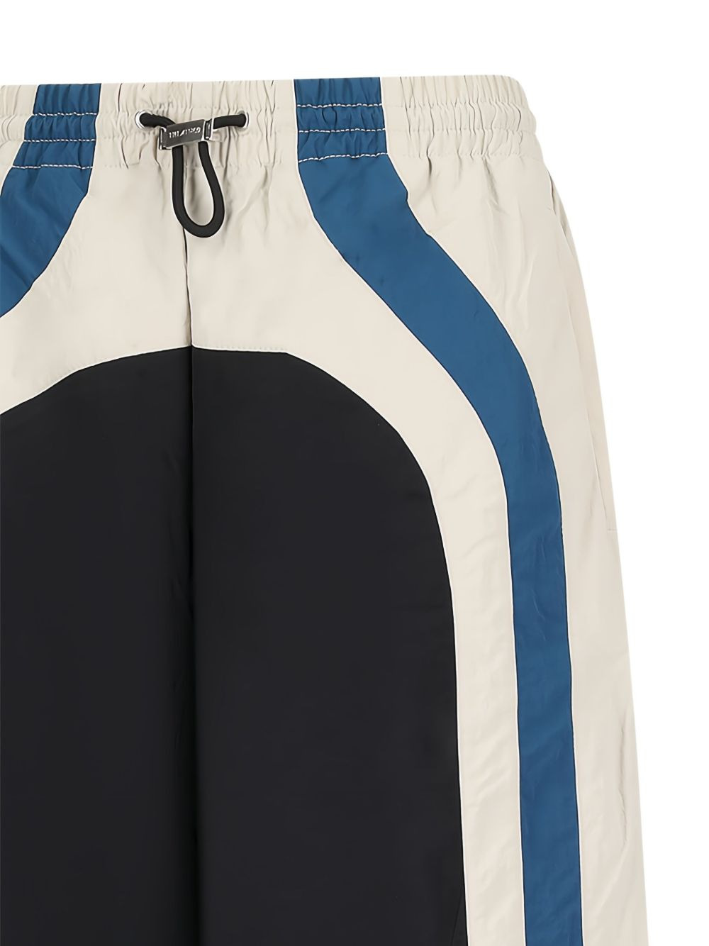 panelled drawstring trousers - 3