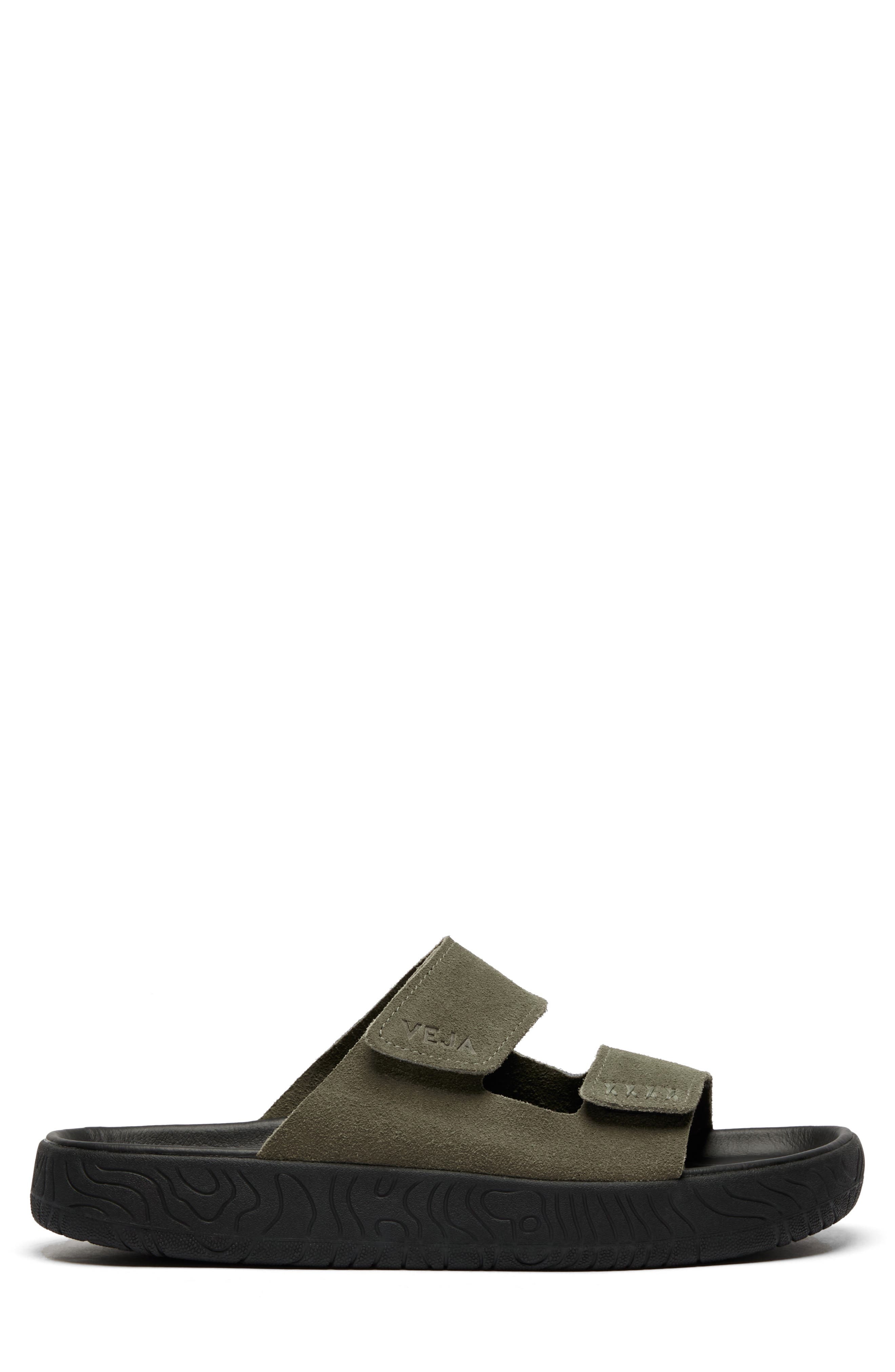 Veja Etna Suede Slide Sandal in Kaki Black at Nordstrom - 3