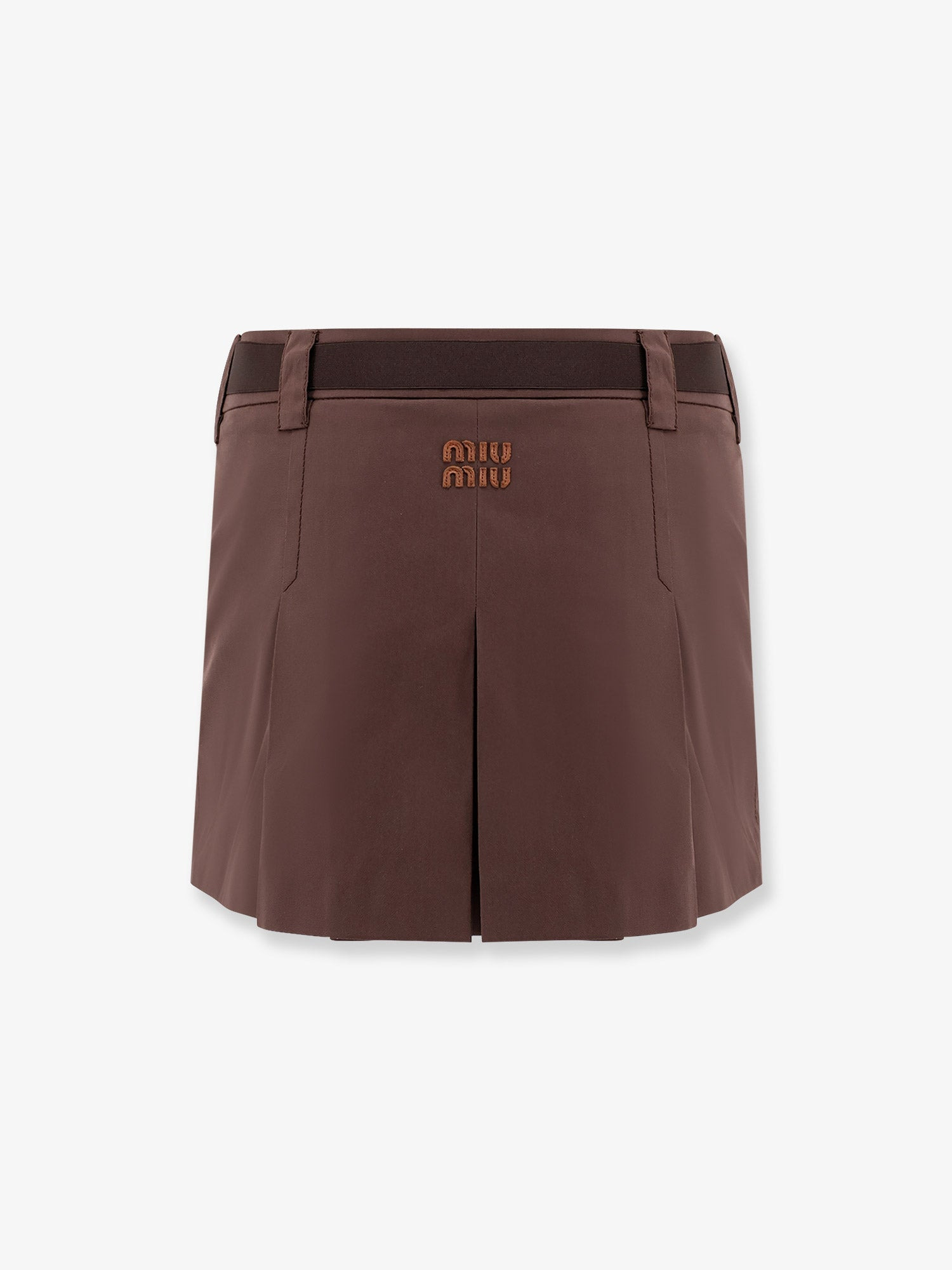 PANAMA PLEATED MINI SKIRT WITH BELT - 4