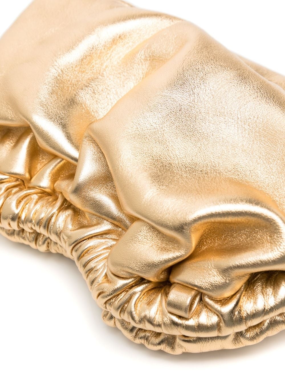 mini Cloud metallic-finish clutch - 3