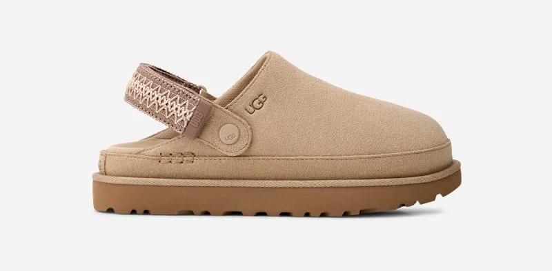 ® Women's Goldenstar ®braid Clog Suede Shoes in Mustard Seed - 1