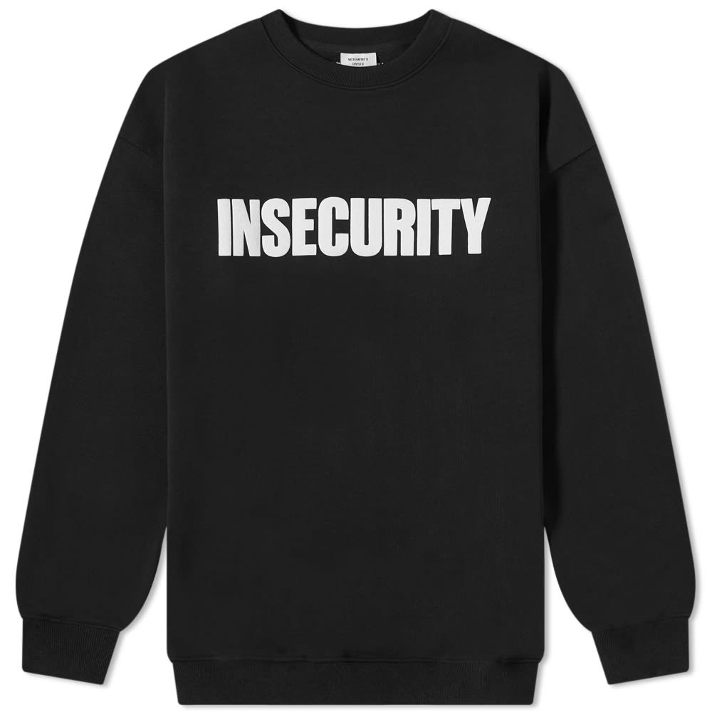 VETEMENTS Oversize Insecurity Crew Sweat - 1