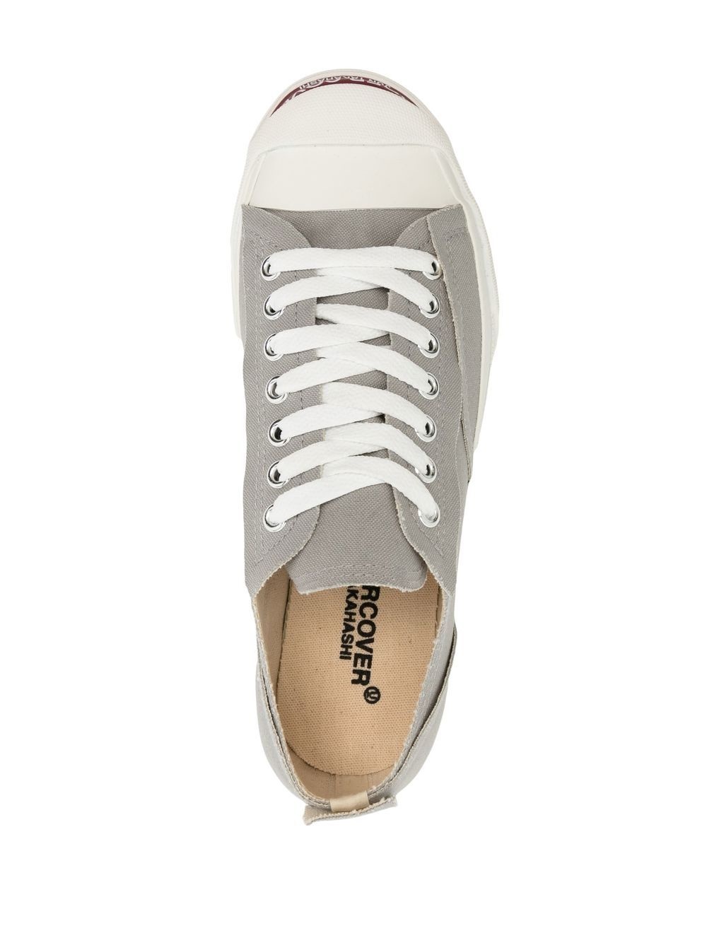 logo-print low-top sneakers - 4