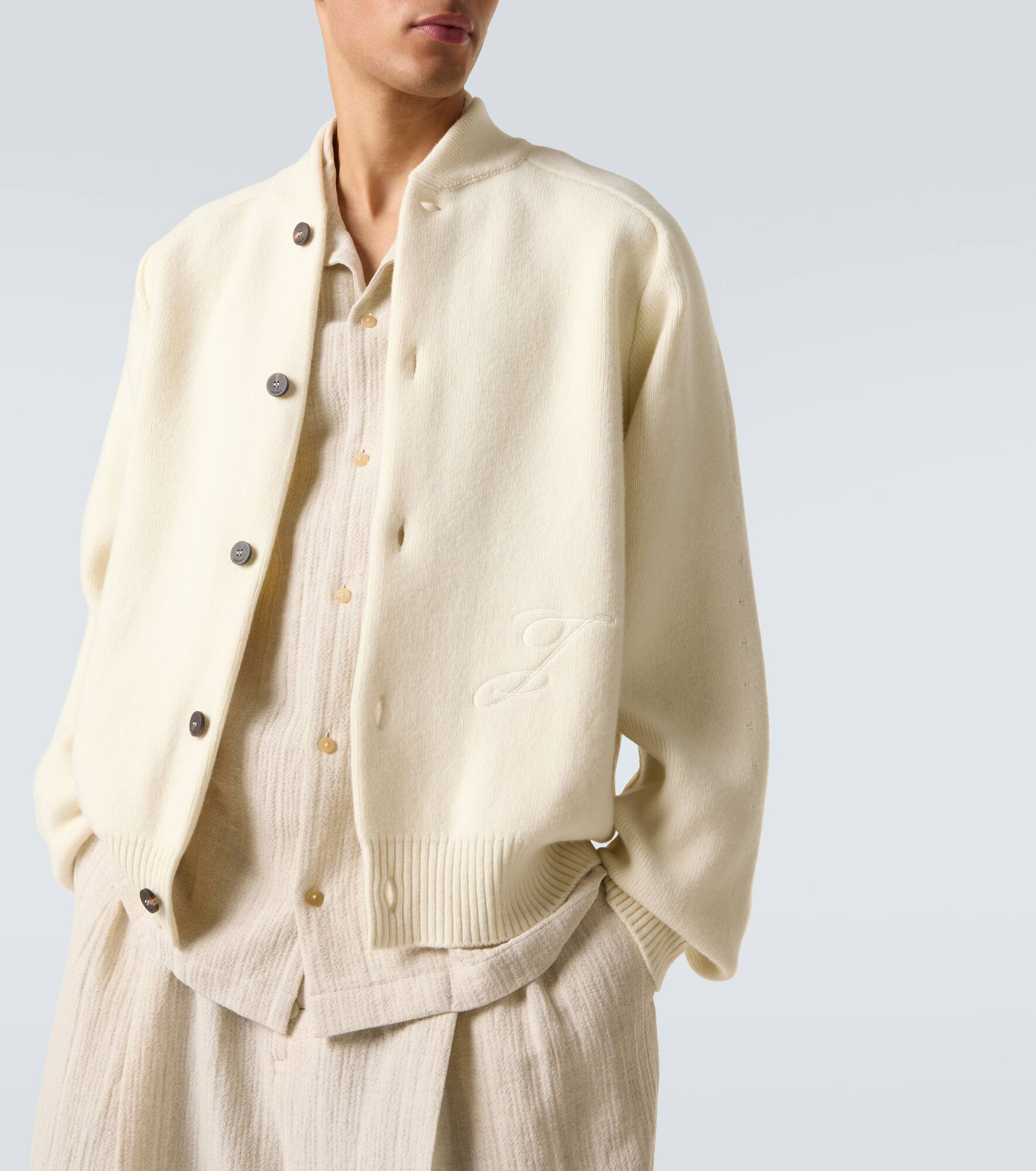 Pallone wool and cashmere cardigan - 5