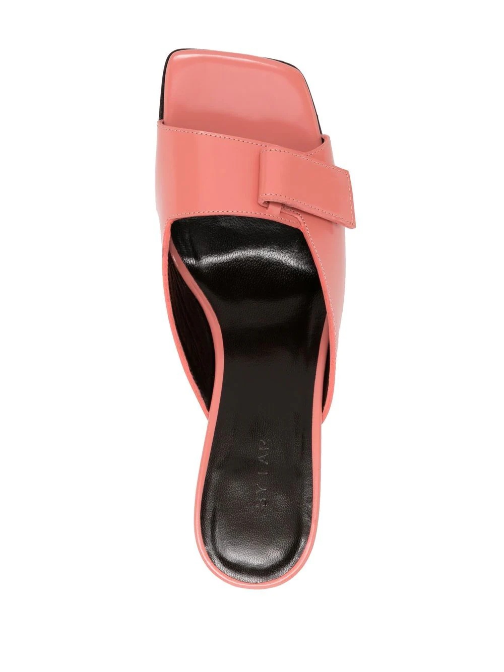 Olivia square-toe leather mules - 3