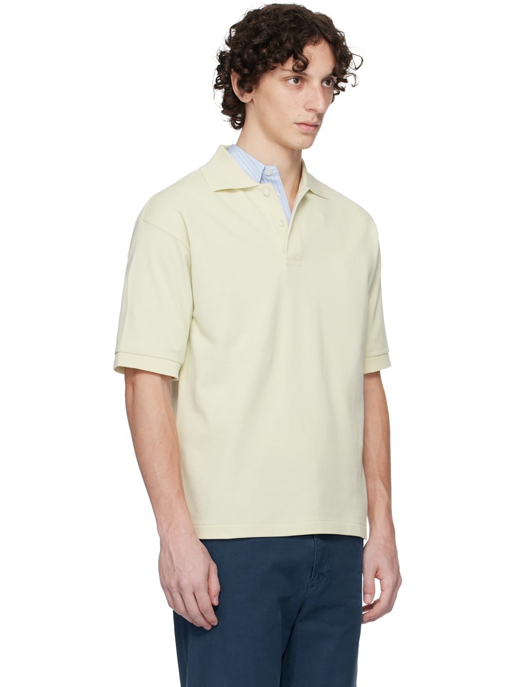 Green Pima Cotton Heavy Pique Polo - 2
