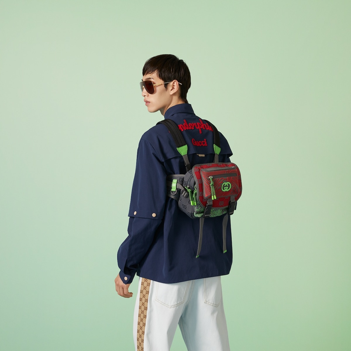 GG nylon small backpack - 3