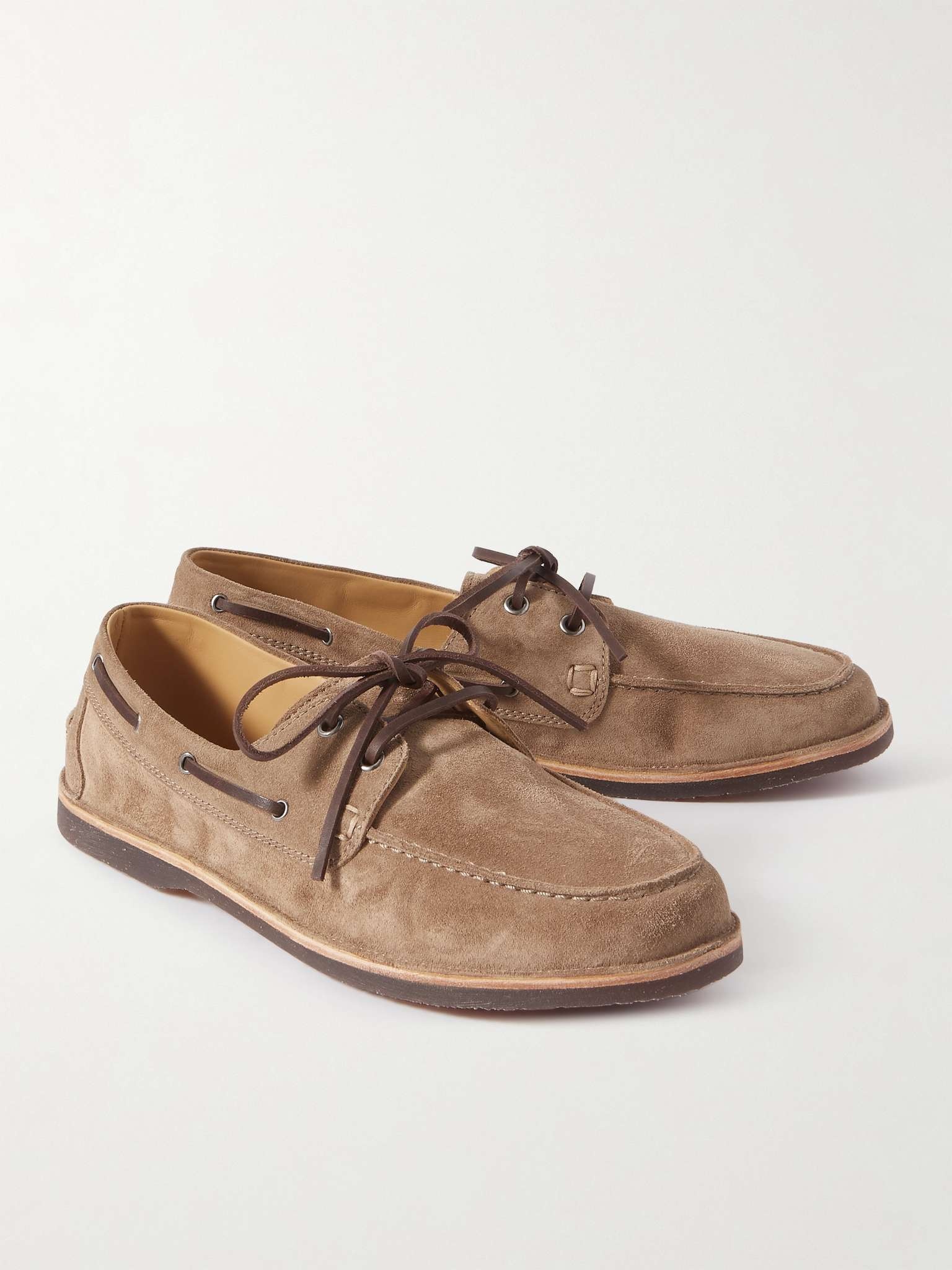 Suede Boat Shoes - 4