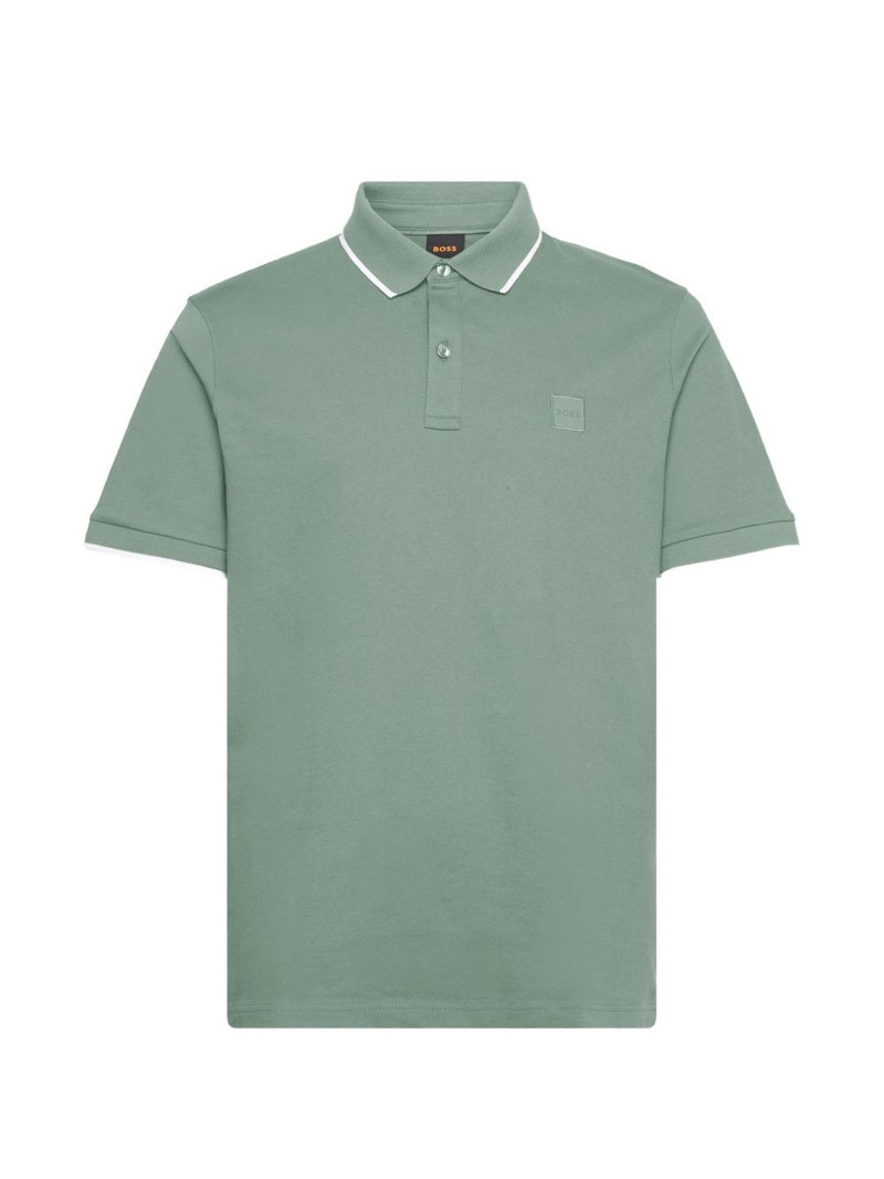 logo-patch short-sleeve polo shirt 1