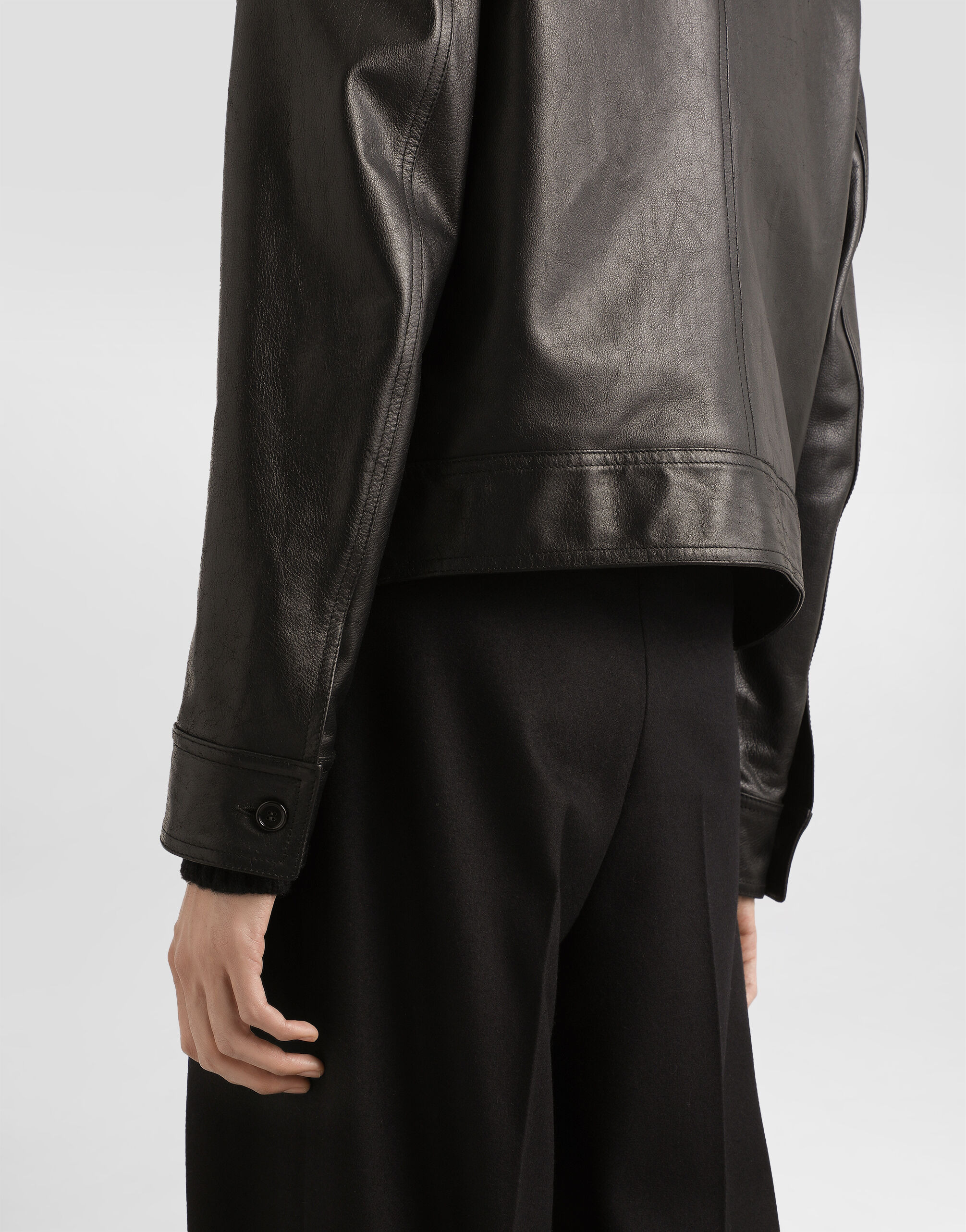 Single-breasted coat with fur collar - 5