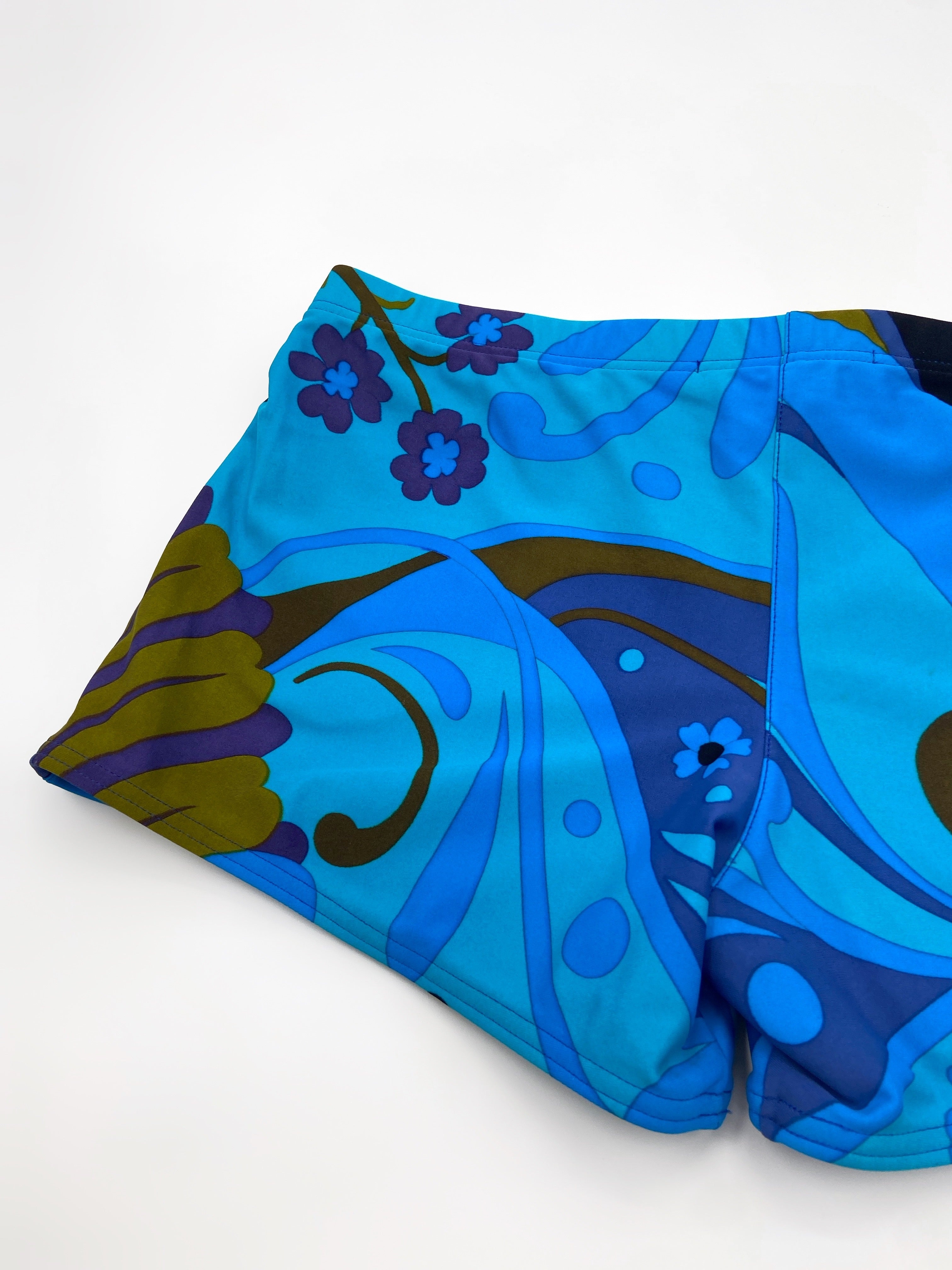 Gucci Spring 1999 Tom Ford Blue Floral Swimming Shorts Briefs S - 13