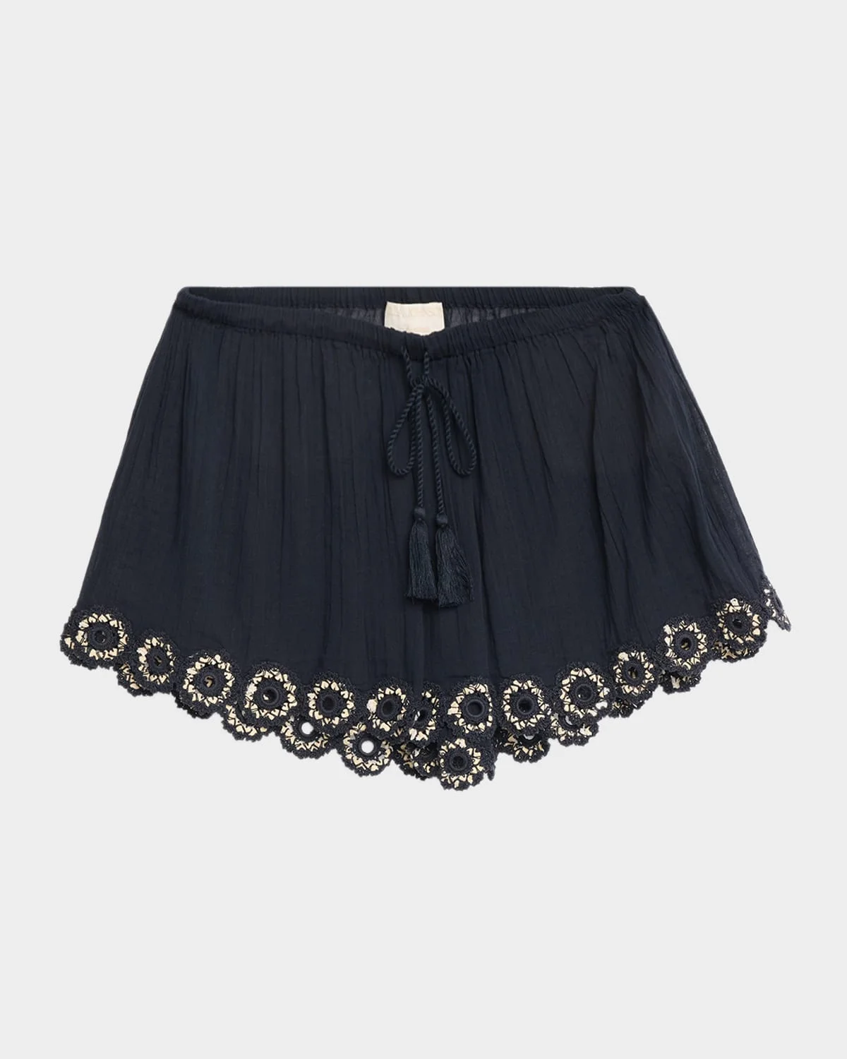 Liya Embroidered Gauze Coverup Shorts - 1