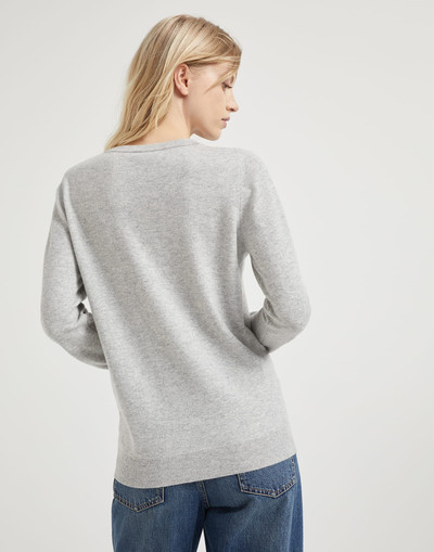 Brunello Cucinelli Cashmere sweater with monili outlook