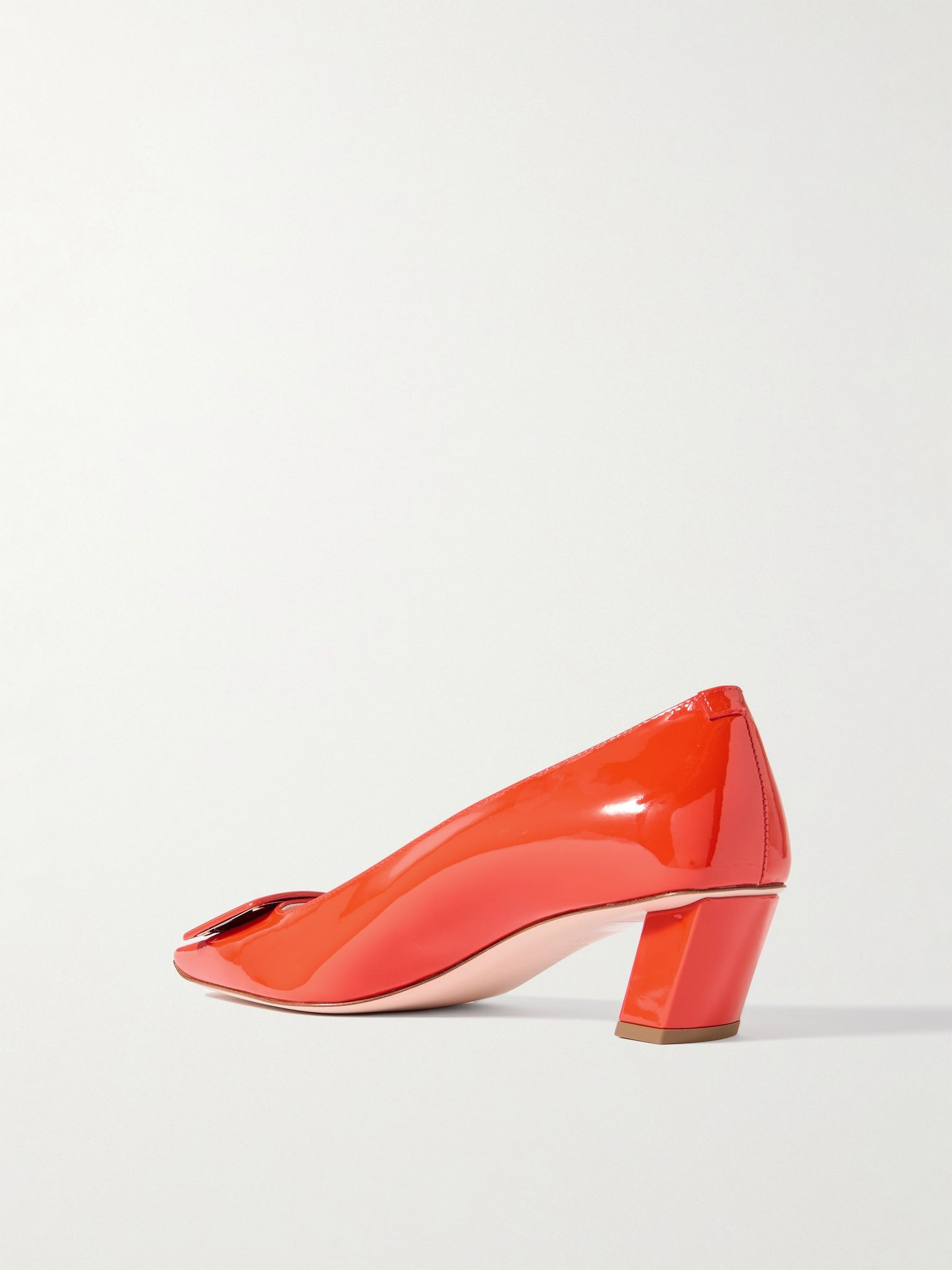 Belle Vivier 45 patent-leather pumps Red - 3