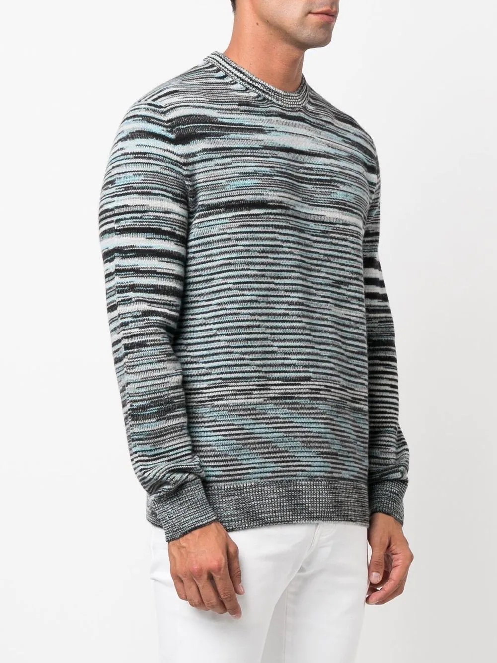 striped cashmere jumper - 3