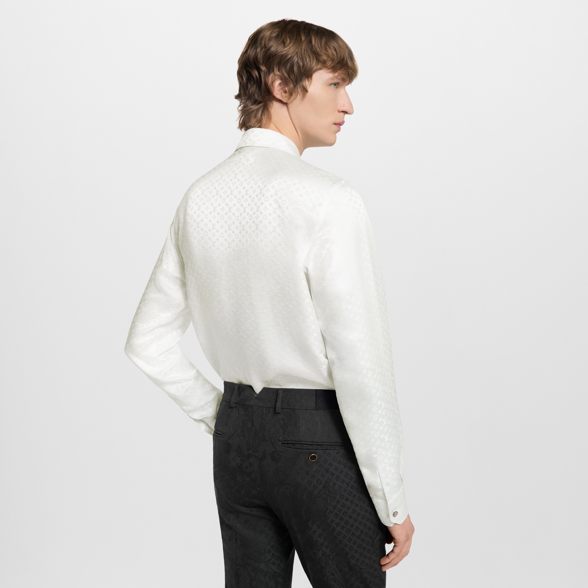 Mini Monogram Silk Evening Shirt - 7