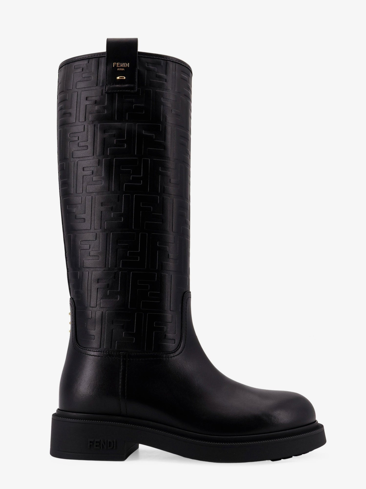 Fendi Filo Leather Boots - 1