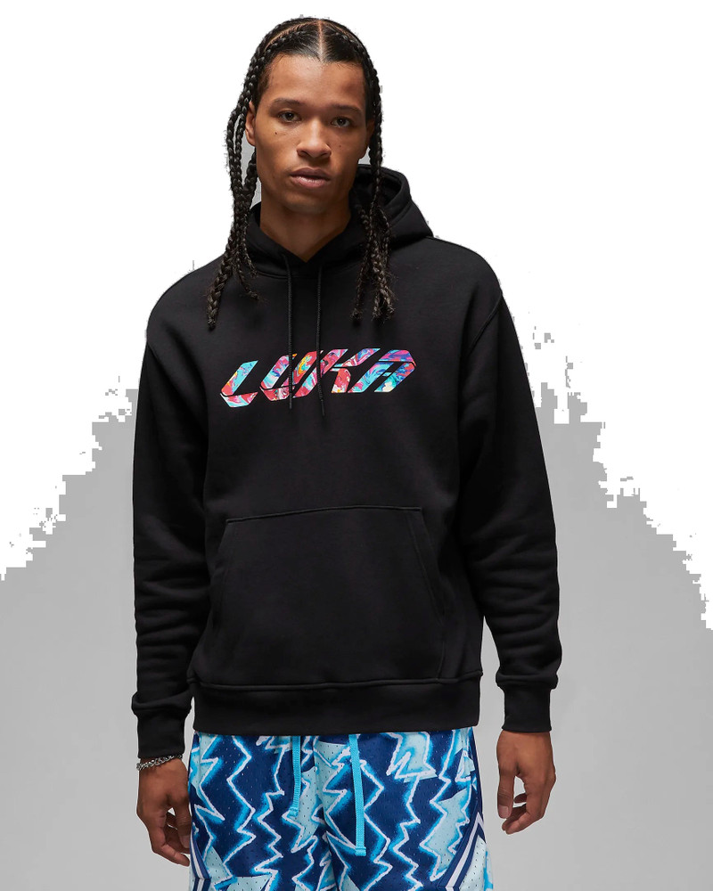 Jordan Air Jordan Luka Doni Apparel Logo Hoodie 'Black' FD0618-010 outlook