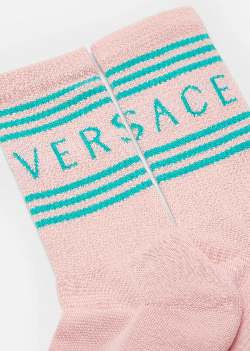 VERSACE 90s Vintage Logo Socks outlook