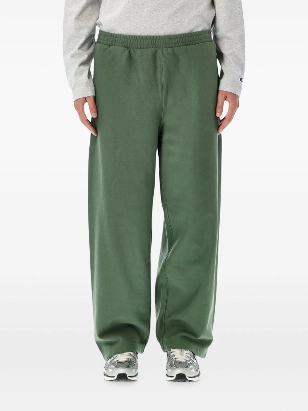 elasticated-waist track pants - 1
