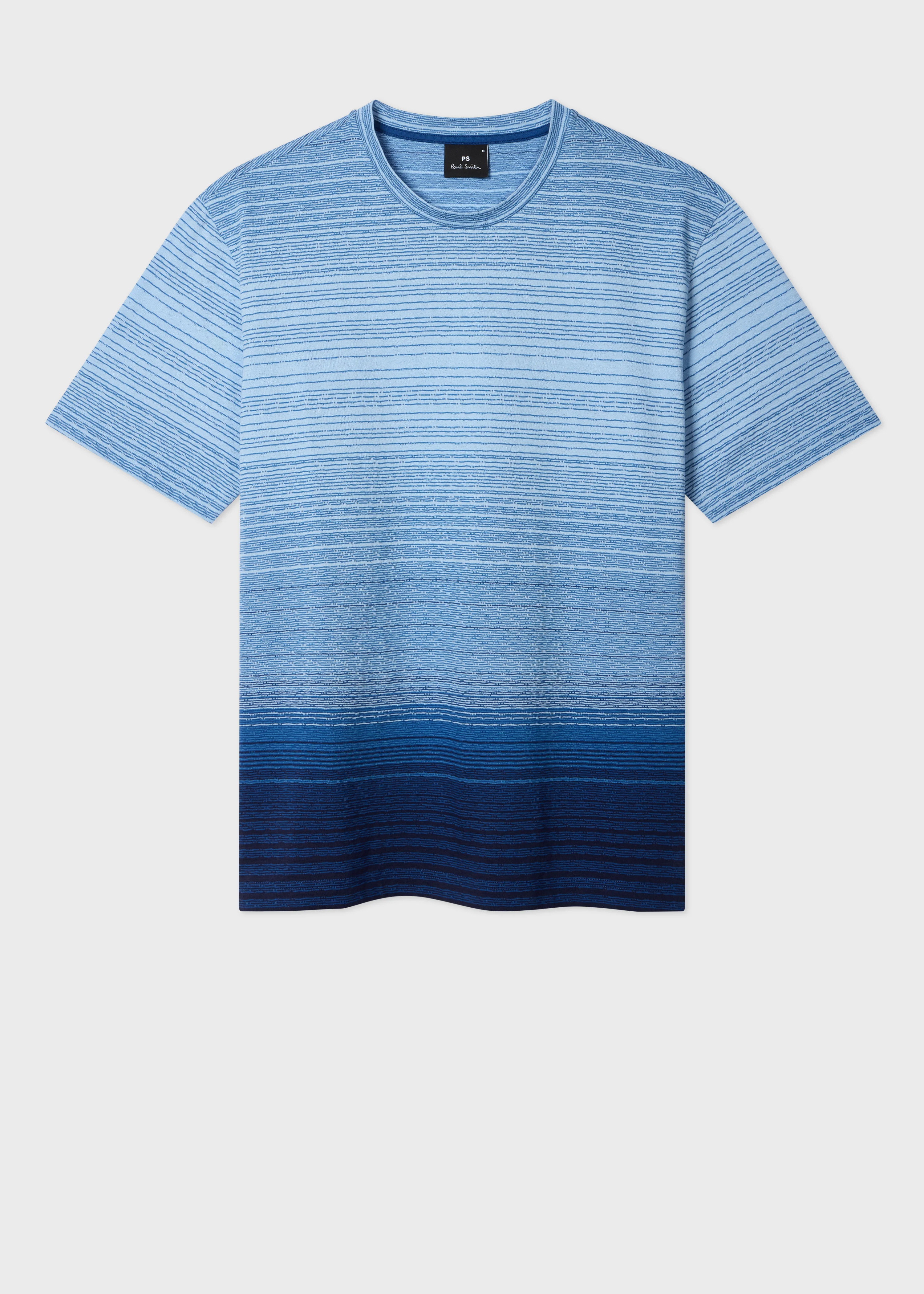 Blue Gradient Stripe T-Shirt - 1
