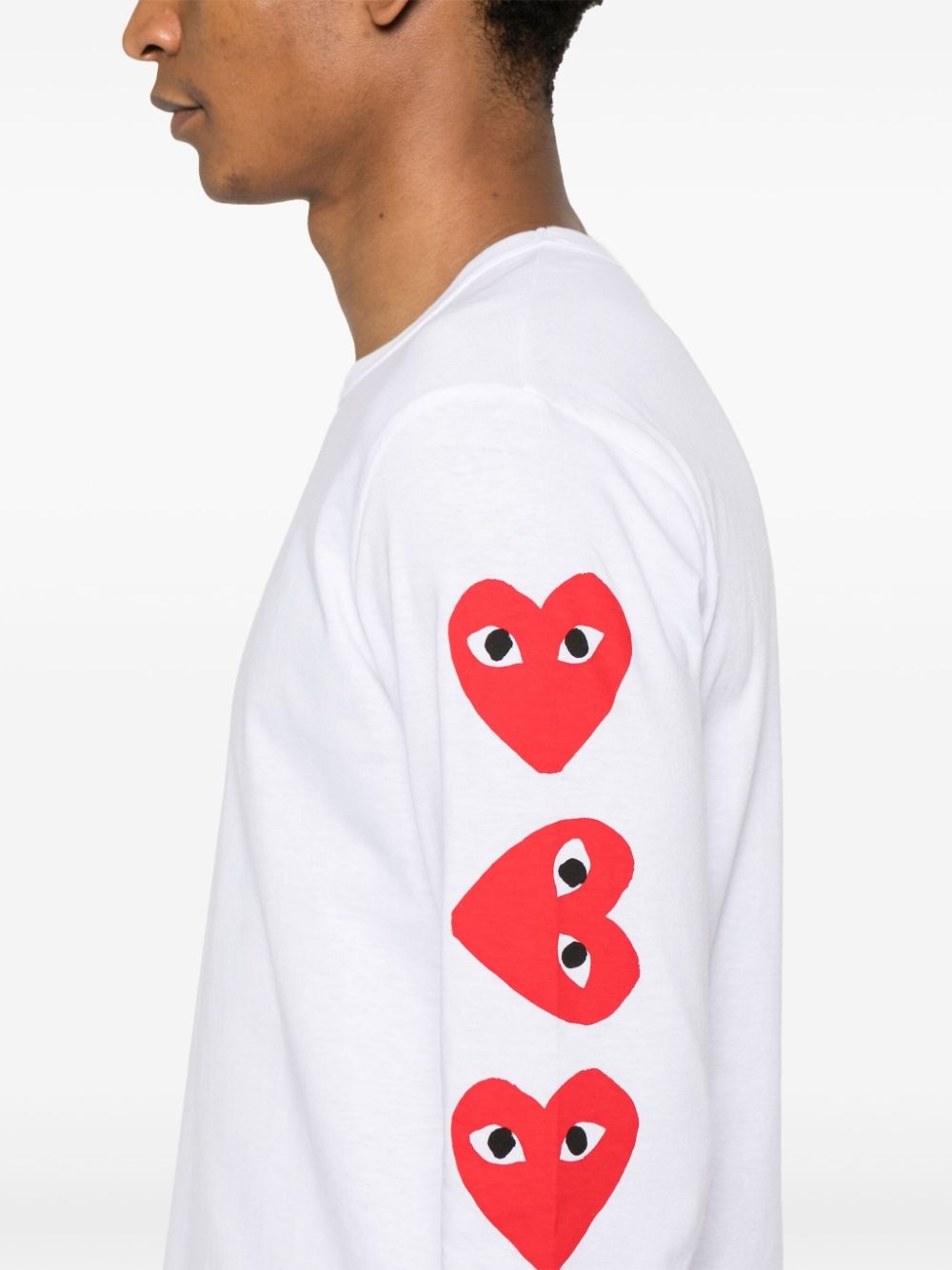 heart-print cotton T-shirt - 5