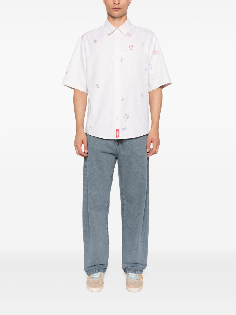 x Futura 2000 embroidered short-sleeve shirt - 2
