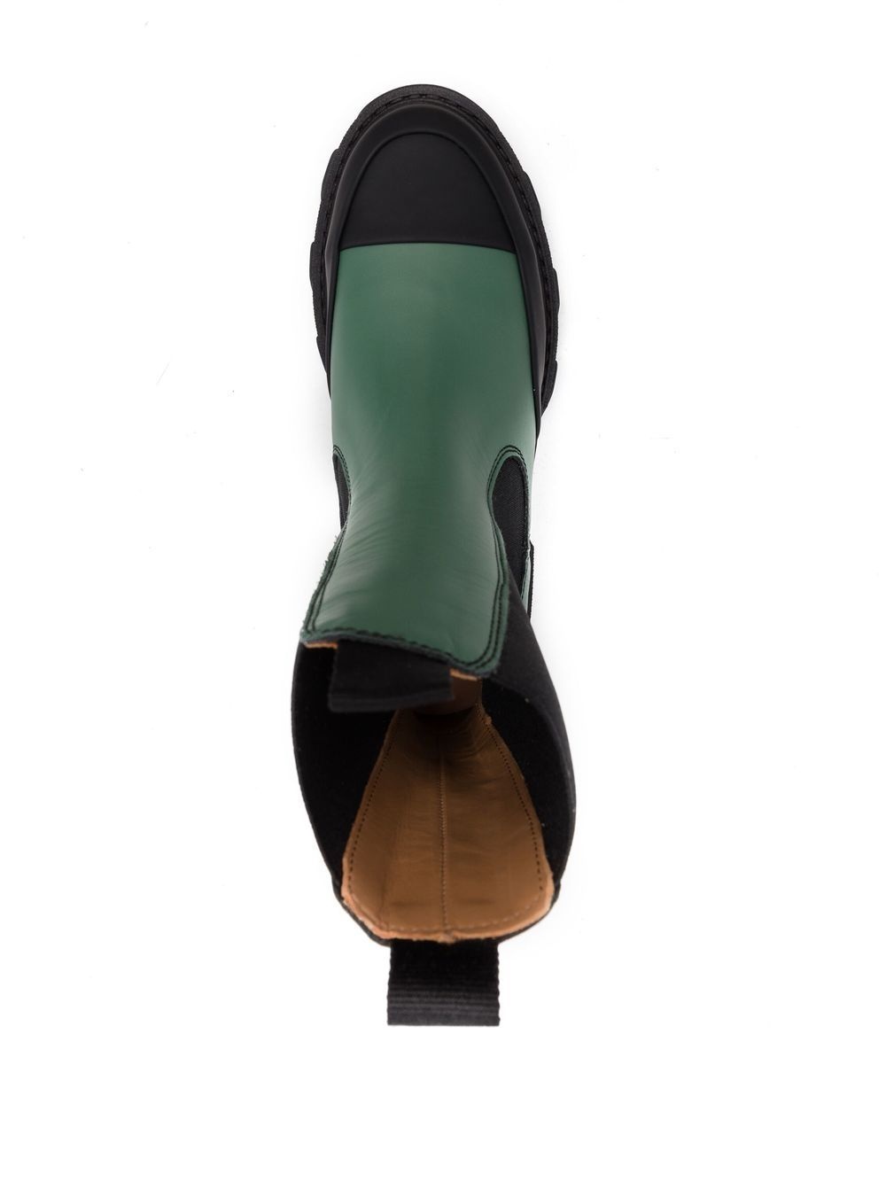 colour-block leather ankle boots - 4