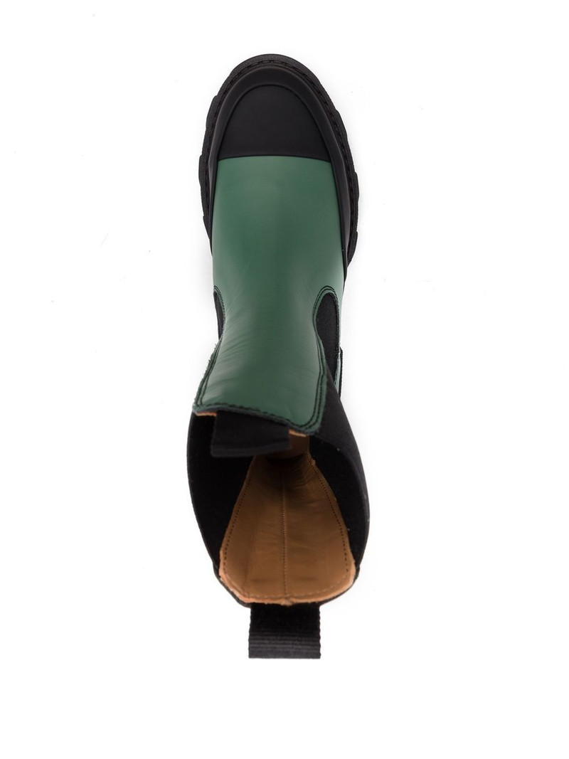 colour-block leather ankle boots 4