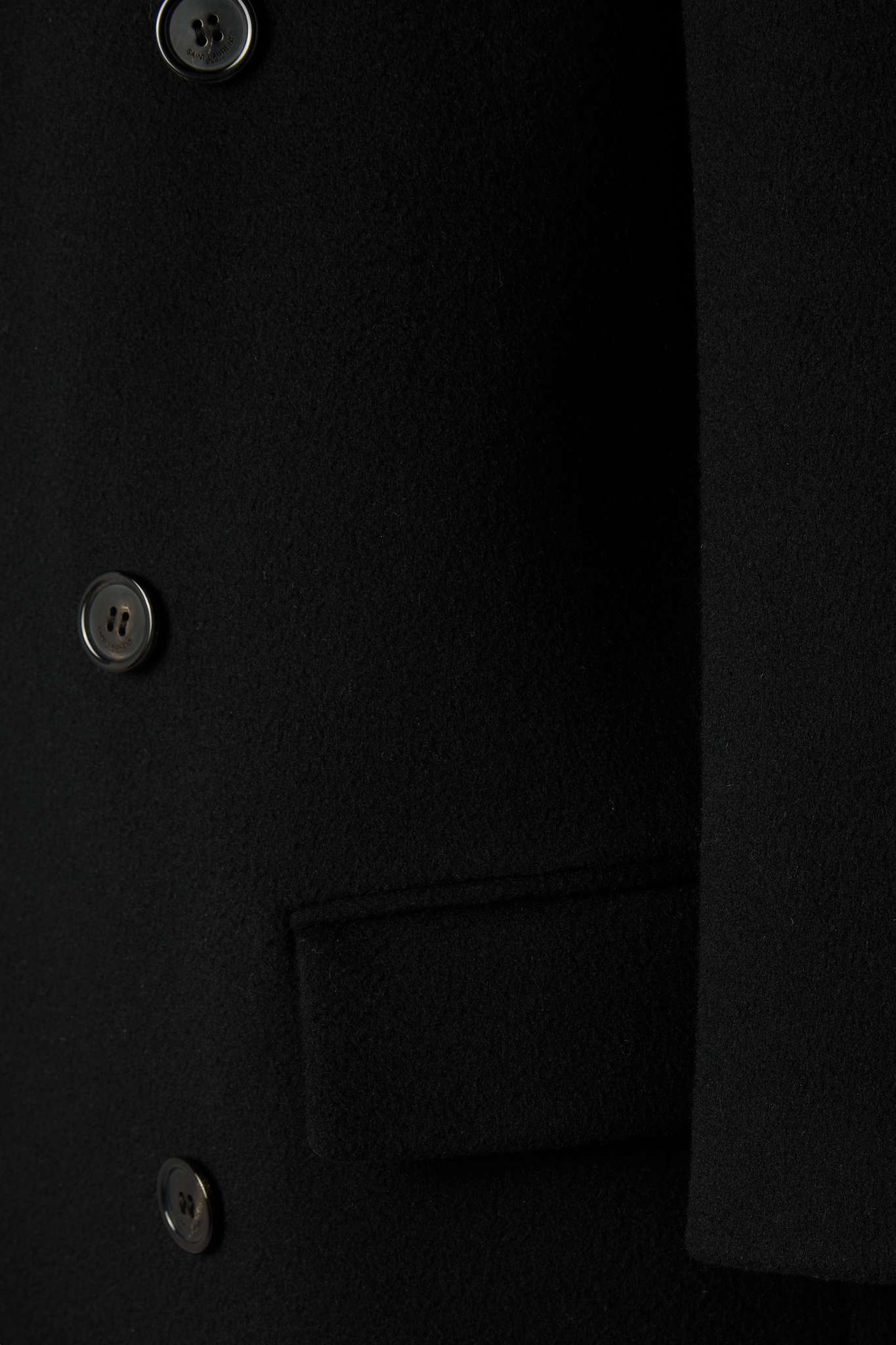 Double-breasted wool coat - 5