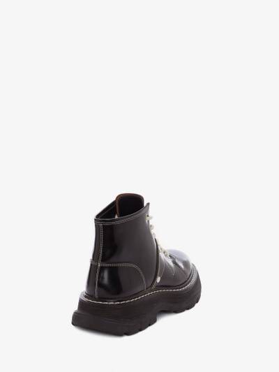 Alexander McQueen Women's Tread Slick Boot in Black/silver outlook