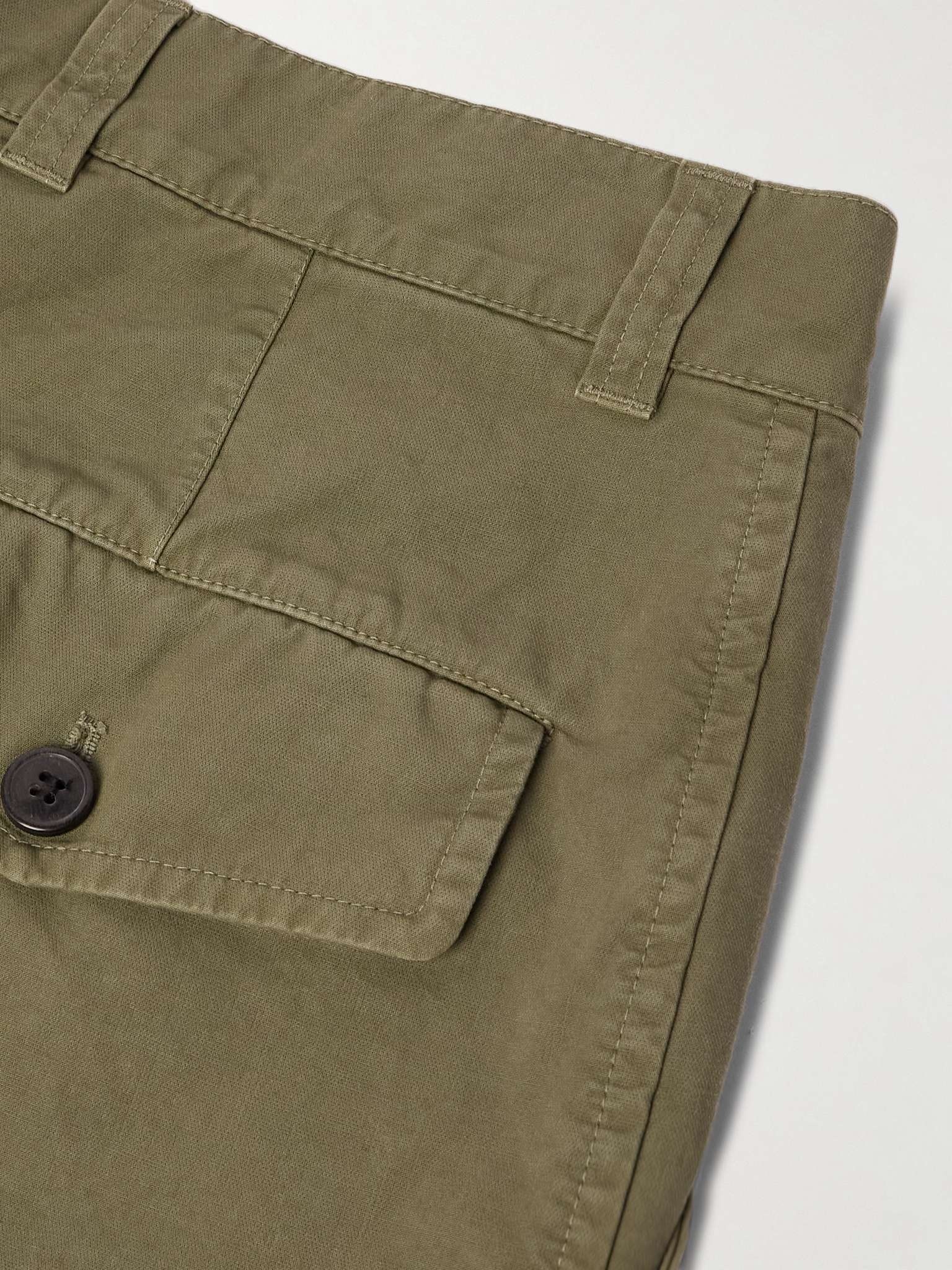 Wide-Leg Cotton-Canvas Trousers - 5