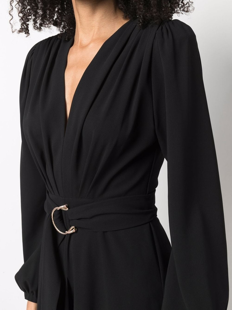V-neck long-sleeve dress 5