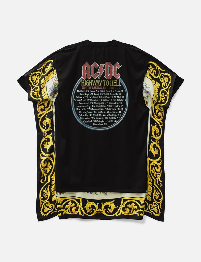 Junya Watanabe MAN AC/DC SILK SCARF T-SHIRT outlook