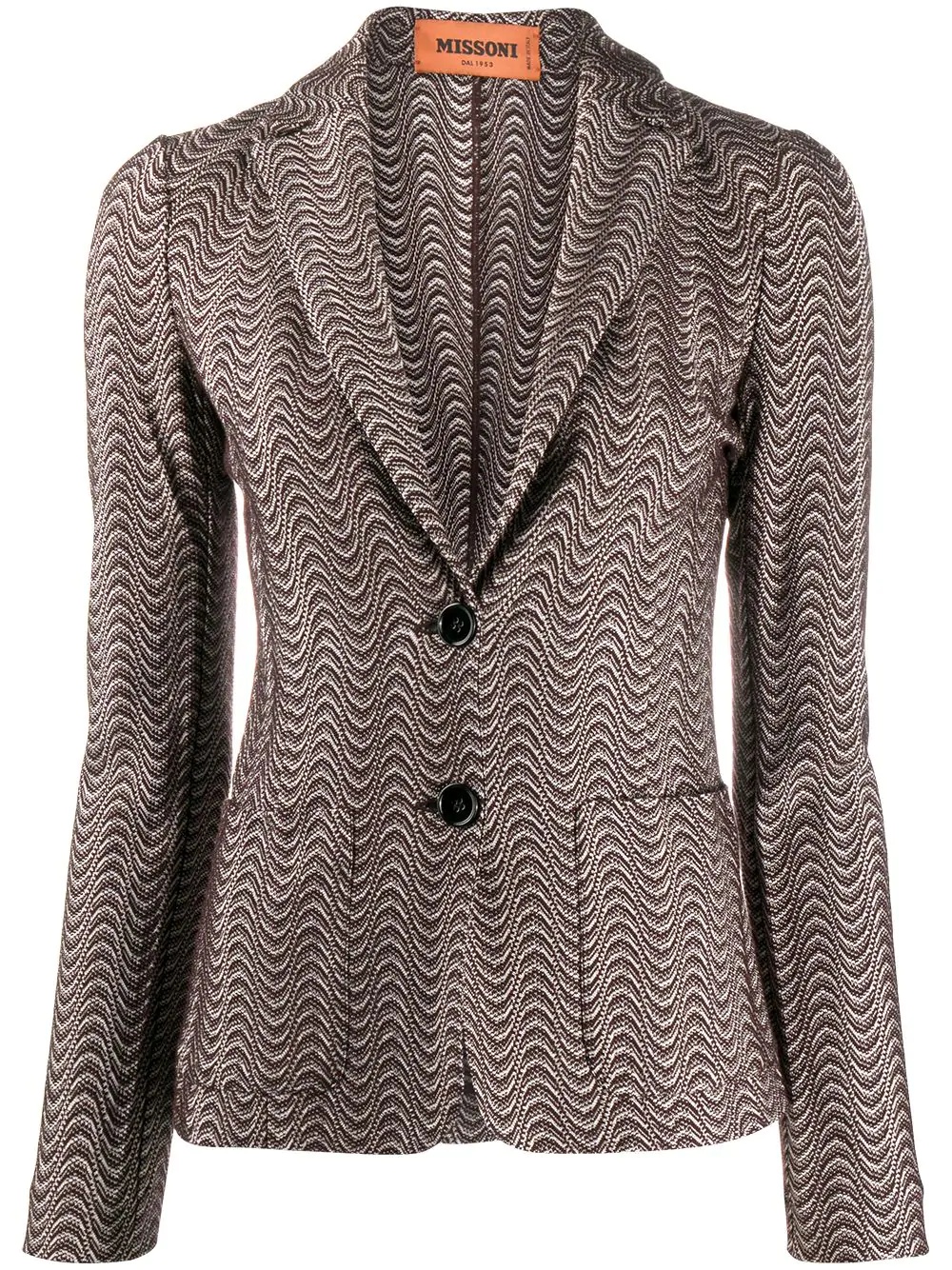 wave pattern blazer - 1