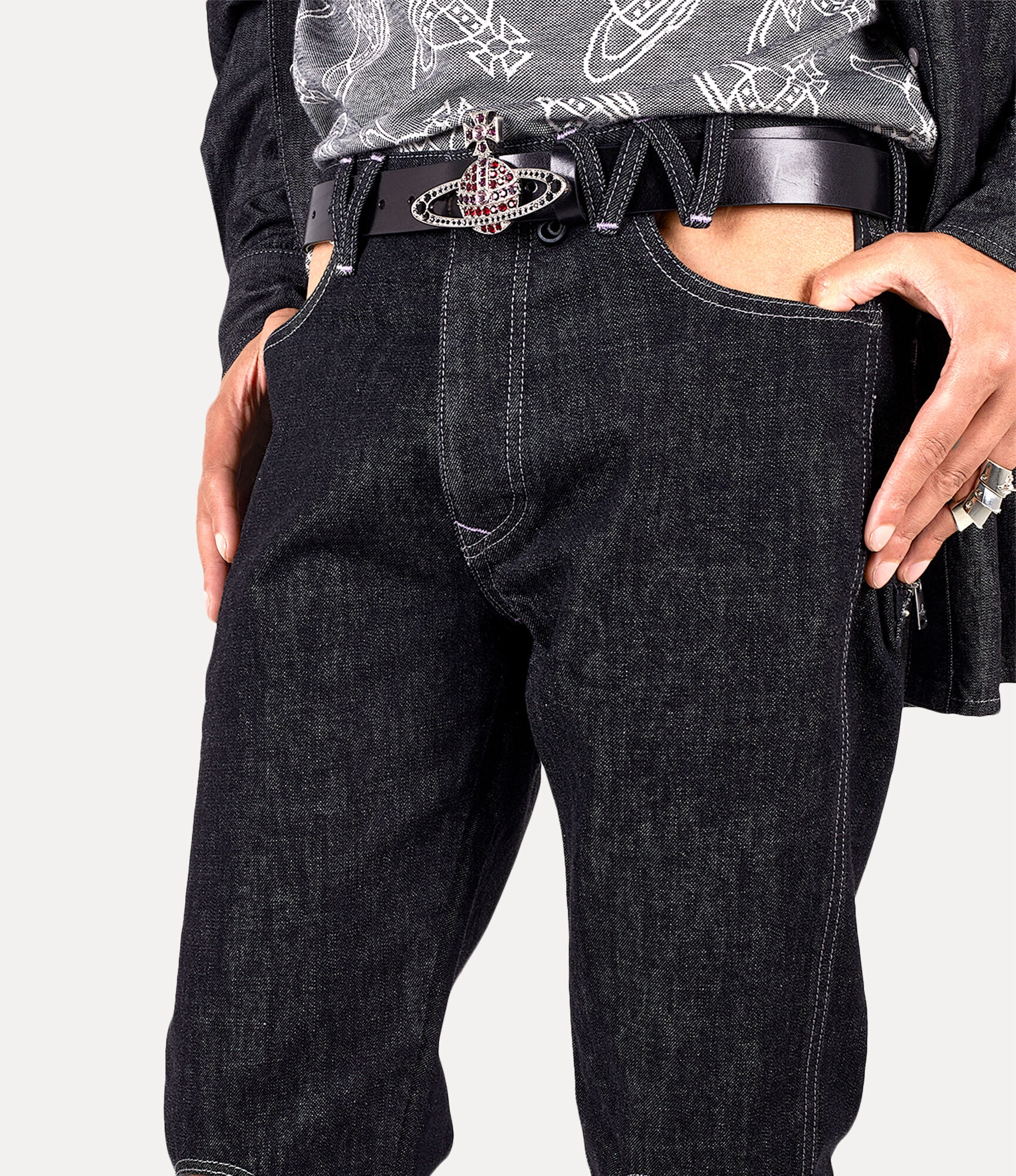 CUT OUT JEANS - 4