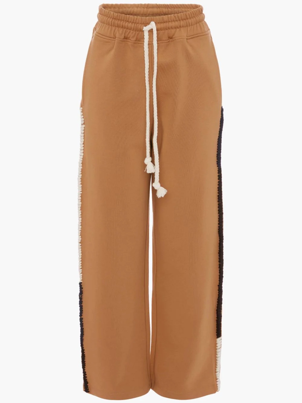 WIDE LEG CONTRAST STITCH TRACK PANT - 1