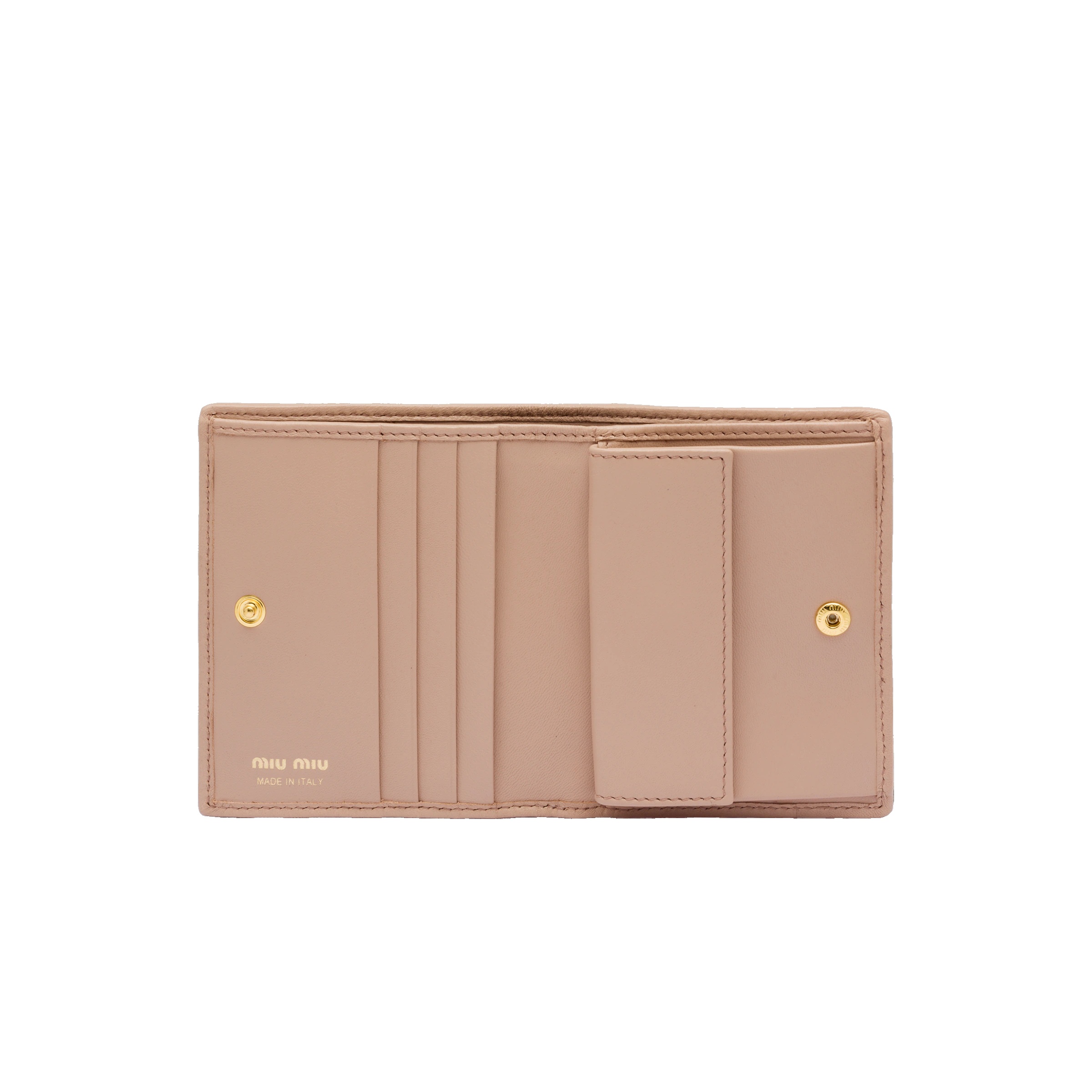 Small matelassé nappa leather wallet - 5