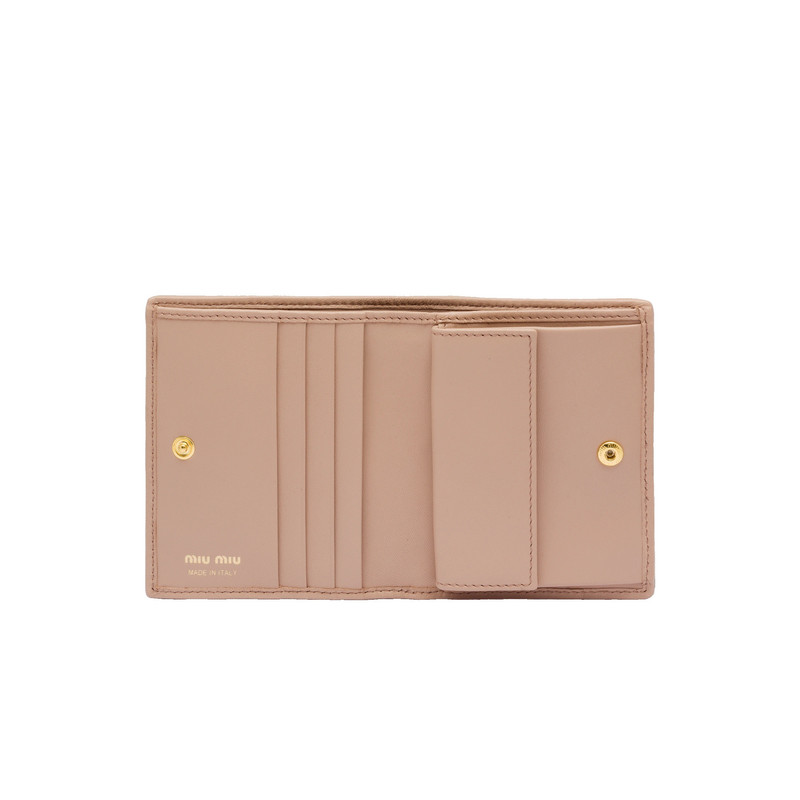 Miu Miu Small matelassé nappa leather wallet outlook
